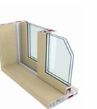 KCC UBF225TM 공틀과 단창 일체형 프레임 절개 이미지